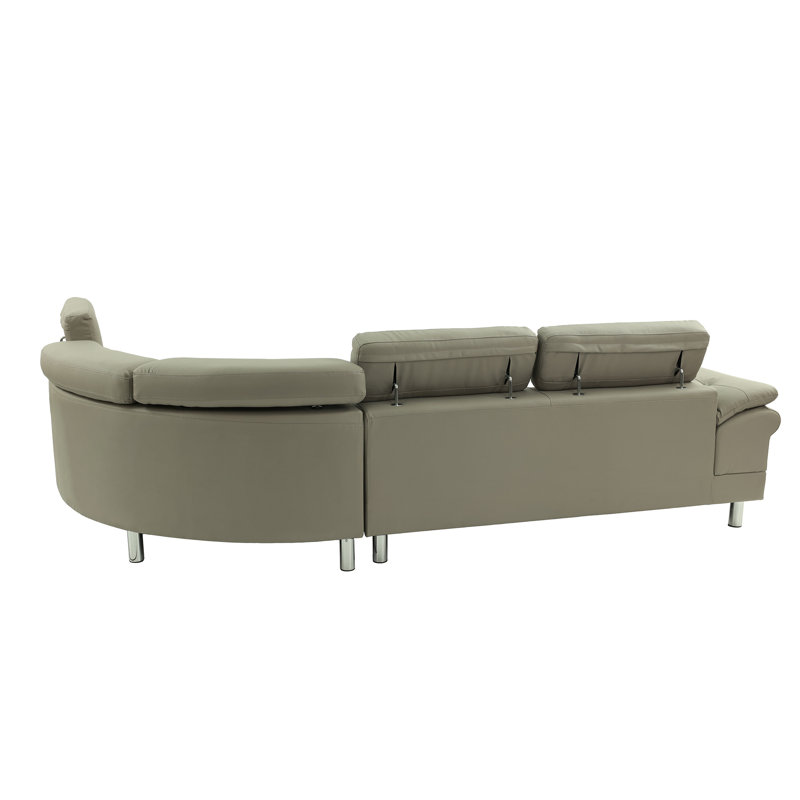 Orren Ellis Longworth 2 - Piece Faux Leather Sectional